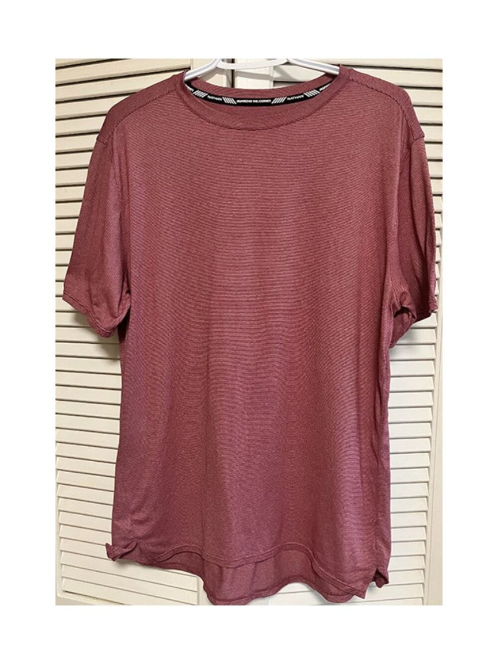 Nathan Short Sleeve Running Shirt Mens Medium Brick